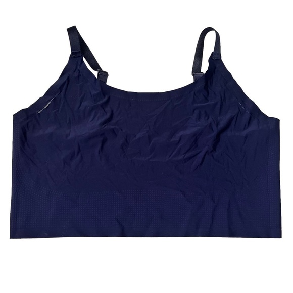 REEBOK Stay Put Bonded Bralette XL Blue Digital Camo Light Impact Sports Bra - Picture 8 of 9